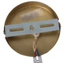 Mexlite pendant luminaire GRAZIOGLASS ?14cm E27 IP20, brass