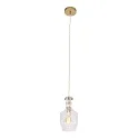 pendant luminaire GRAZIOGLASS ?12,5cm E27 IP20, brass