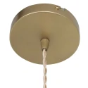 Mexlite Luminaria colgante GRAZIOGLASS ?12,5cm E27 IP20, latón