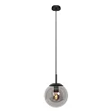 Luminaria colgante BOLLIQUE redondo E27 IP20, negro regulable