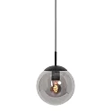 Steinhauer Luminaria colgante BOLLIQUE redondo E27 IP20, negro regulable