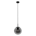 Steinhauer Luminaria colgante BOLLIQUE redondo E27 IP20, negro regulable