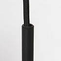 Steinhauer Luminaria colgante BOLLIQUE redondo E27 IP20, negro regulable