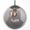 Steinhauer Luminaria colgante BOLLIQUE redondo E27 IP20, negro regulable