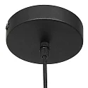 Steinhauer Luminaria colgante BOLLIQUE redondo E27 IP20, negro regulable