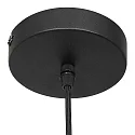 pendant luminaire BOLLIQUE round E27 IP20, amber, brass, black dimmable