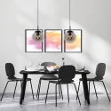 Steinhauer Luminaria colgante BOLLIQUE redondo E27 IP20, negro regulable