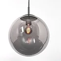 Steinhauer Luminaria colgante BOLLIQUE de 6 llamas E27 IP20, negro regulable
