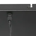 Steinhauer Luminaria colgante BOLLIQUE de 6 llamas E27 IP20, negro regulable
