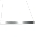 Steinhauer Luminaria colgante RINGLUX IP20, plata regulable