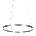 Steinhauer Luminaria colgante RINGLUX IP20, plata regulable