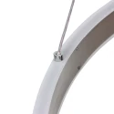 Steinhauer Luminaria colgante RINGLUX IP20, plata regulable