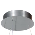 Steinhauer Luminaria colgante RINGLUX IP20, plata regulable