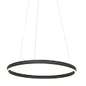 Steinhauer Luminaria colgante RINGLUX LED IP20, negro regulable