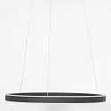 Steinhauer Luminaria colgante RINGLUX LED IP20, negro regulable