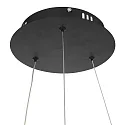 Steinhauer Luminaria colgante RINGLUX LED IP20, negro regulable