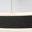 Steinhauer Luminaria colgante RINGLUX LED IP20, negro regulable