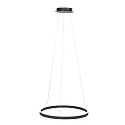Steinhauer Luminaria colgante RINGLUX LED IP20, negro regulable