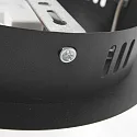 Steinhauer Luminaria colgante RINGLUX LED IP20, negro regulable