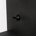 Mexlite Luminaria de pared UPROUND de 1 llama GU10 IP20, negro 