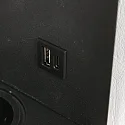 Mexlite Luminaria de pared UPROUND de 1 llama GU10 IP20, negro 