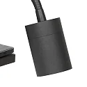 Mexlite Luminaria de pared UPROUND de 1 llama GU10 IP20, negro 