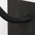 Mexlite Luminaria de pared UPROUND de 1 llama GU10 IP20, negro 