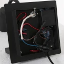 Mexlite Luminaria de pared UPROUND de 1 llama GU10 IP20, negro 