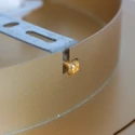Steinhauer Luminaria de techo RINGLUX de 1 llama IP20, dorado regulable