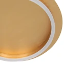Steinhauer Luminaria de techo RINGLUX de 1 llama IP20, dorado regulable