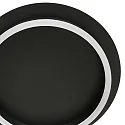 Steinhauer ceiling luminaire RINGLUX 1 flame IP20, black dimmable