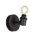 Steinhauer wall luminaire BAMBUS E14 IP20, wood, black dimmable