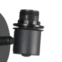 Steinhauer wall luminaire BAMBUS E14 IP20, wood, black dimmable
