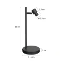 Steinhauer table lamp BAMBUS E14 IP20, wood, black dimmable