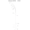 Steinhauer floor lamp BAMBUS 5 flames E14 IP20, wood, black dimmable