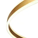 Luminaria colgante RINGLUX Arriba-Abajo IP20, dorado regulable