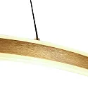 Luminaria colgante RINGLUX Arriba-Abajo IP20, dorado regulable