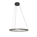 Steinhauer Luminaria colgante RINGLUX Arriba-Abajo IP20, negro regulable