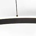 Steinhauer Luminaria colgante RINGLUX Arriba-Abajo IP20, negro regulable