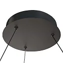 Steinhauer Luminaria colgante RINGLUX Arriba-Abajo IP20, negro regulable
