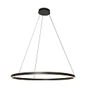 Steinhauer Luminaria colgante RINGLUX Arriba-Abajo IP20, negro regulable
