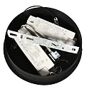 Steinhauer Luminaria colgante RINGLUX Arriba-Abajo IP20, negro regulable