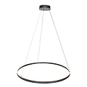 Steinhauer Luminaria colgante RINGLUX Arriba-Abajo IP20, negro regulable