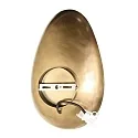 anne light & home Luminaria de pared BRASS E27 IP20, regulable