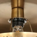 ceiling luminaire BRASS 1 flame E27 IP20, bronze dimmable