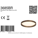 Steinhauer ceiling luminaire FLADY 2 flames IP20, bronze dimmable