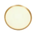 Steinhauer ceiling luminaire FLADY up / down IP20, gold dimmable