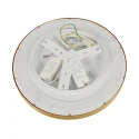 Steinhauer Luminaria de techo FLADY Arriba-Abajo IP20, dorado regulable