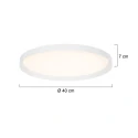 Steinhauer ceiling luminaire FLADY 2 flames IP20, white dimmable