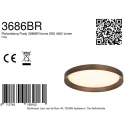 Steinhauer ceiling luminaire FLADY 2 flames IP20, bronze dimmable